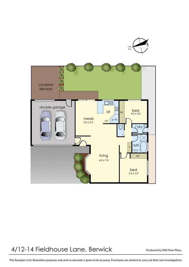 Floorplan of Homely unit listing, 4/12-14 Fieldhouse Lane, Berwick VIC 3806