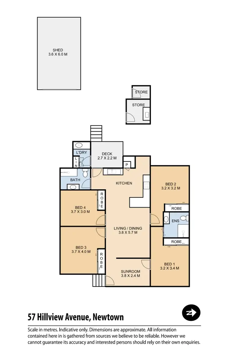 Floorplan of Homely house listing, 57 Hillview Avenue, Newtown QLD 4350