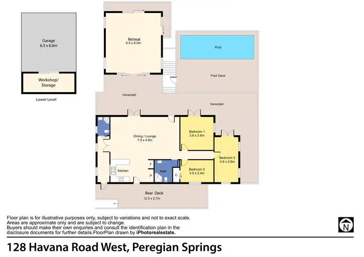 Floorplan of Homely house listing, 128 Havana Rd West, Peregian Springs QLD 4573