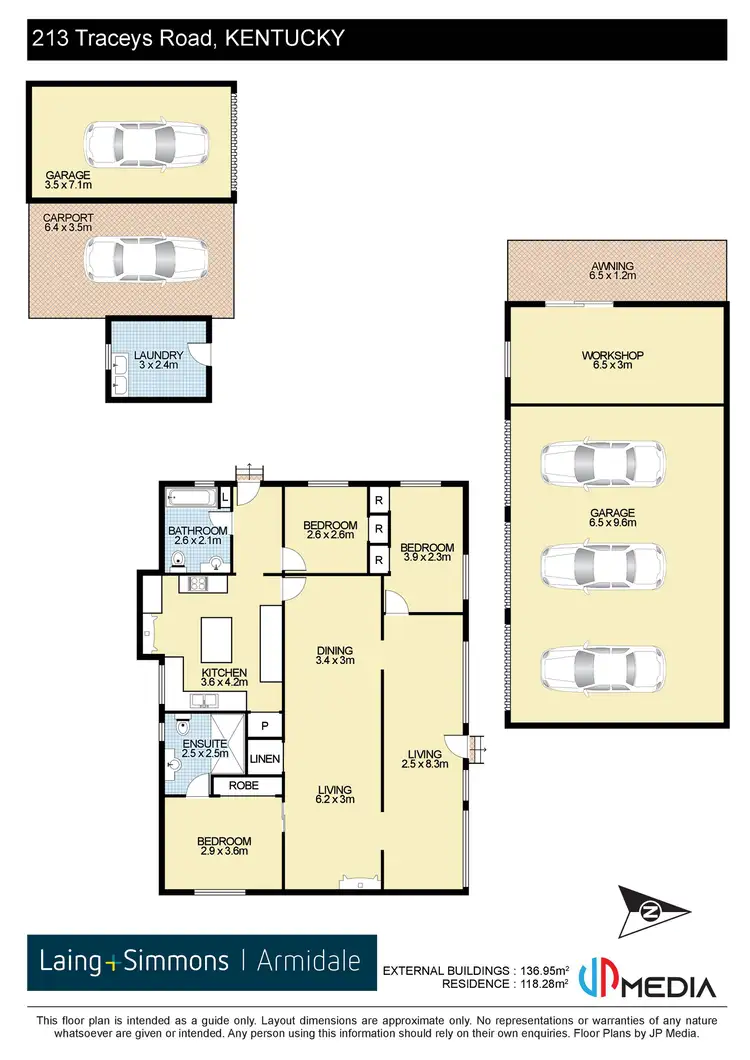 Floorplan of Homely house listing, 213 Traceys Road, Kentucky NSW 2354