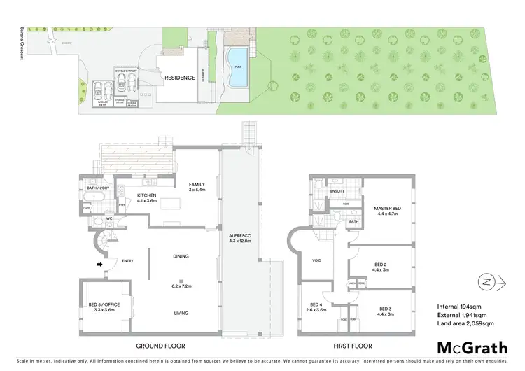 Floorplan of Homely house listing, 24B Barons Crescent, Hunters Hill NSW 2110