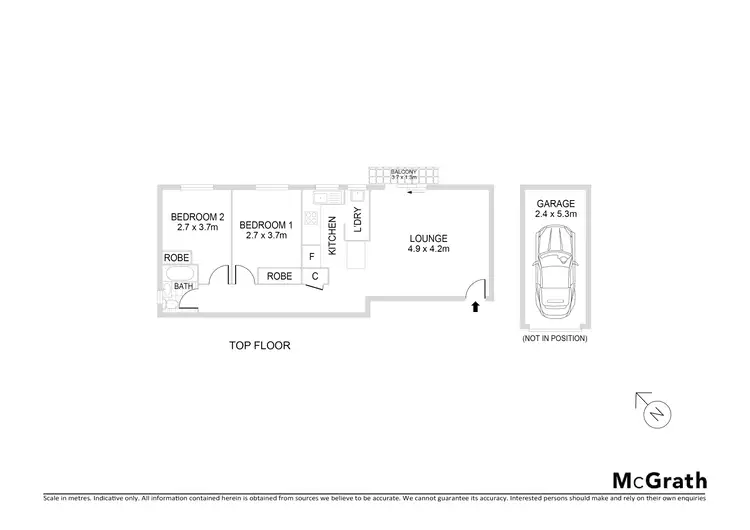 Floorplan of Homely apartment listing, 10/81 Albert Street, Hornsby NSW 2077
