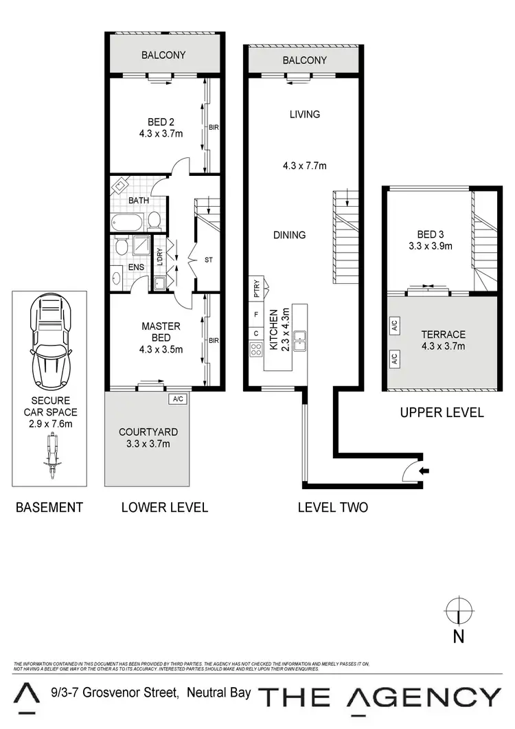 Floorplan of Homely apartment listing, 9/3-7 Grosvenor Street, Neutral Bay NSW 2089