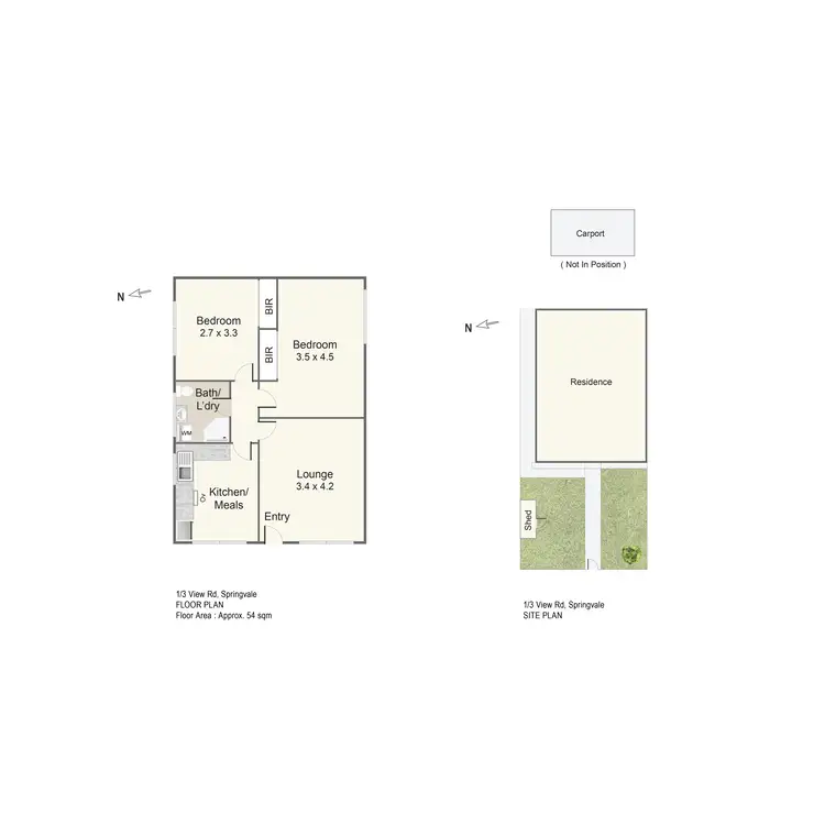 Floorplan of Homely unit listing, 1/3 View Road, Springvale VIC 3171
