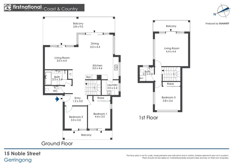 Floorplan of Homely apartment listing, 4/15 Noble Street, Gerringong NSW 2534