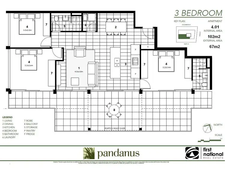 Floorplan of Homely apartment listing, 4.01/7 Edgar Street, Coffs Harbour NSW 2450