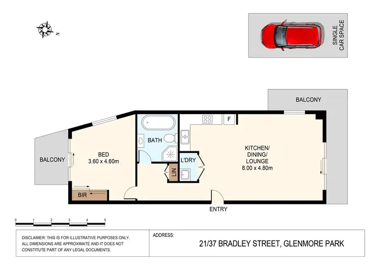 Floorplan of Homely apartment listing, 16 & 21/37 Bradley Street, Glenmore Park NSW 2745