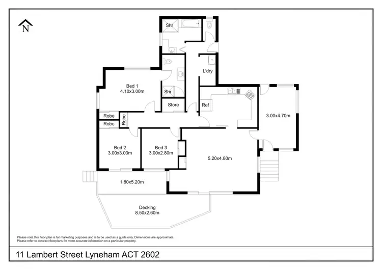 Floorplan of Homely house listing, 11 Lambert Street, Lyneham ACT 2602