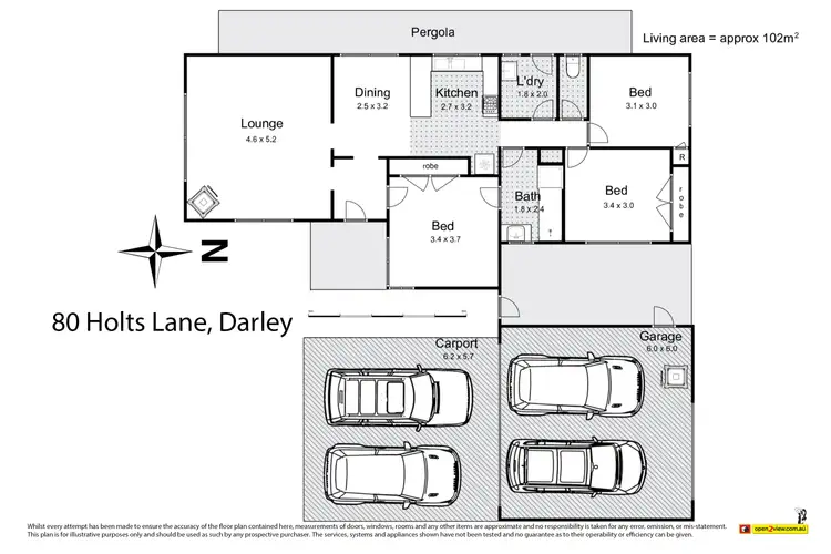 Floorplan of Homely house listing, 80 Holts Lane, Darley VIC 3340