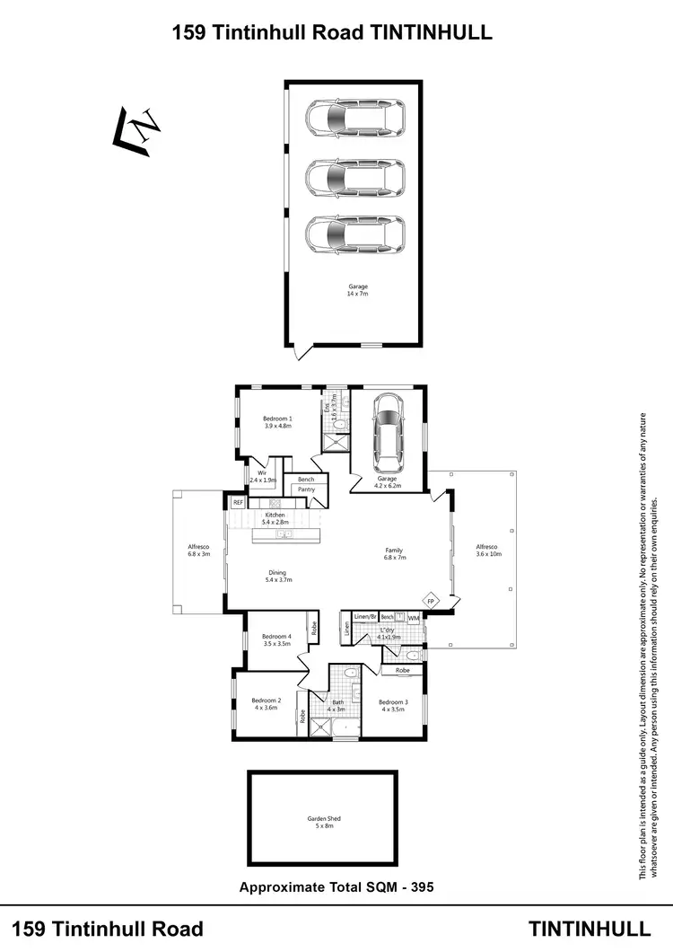 Floorplan of Homely rural property listing, 159 Tintinhull Road, Tamworth NSW 2340