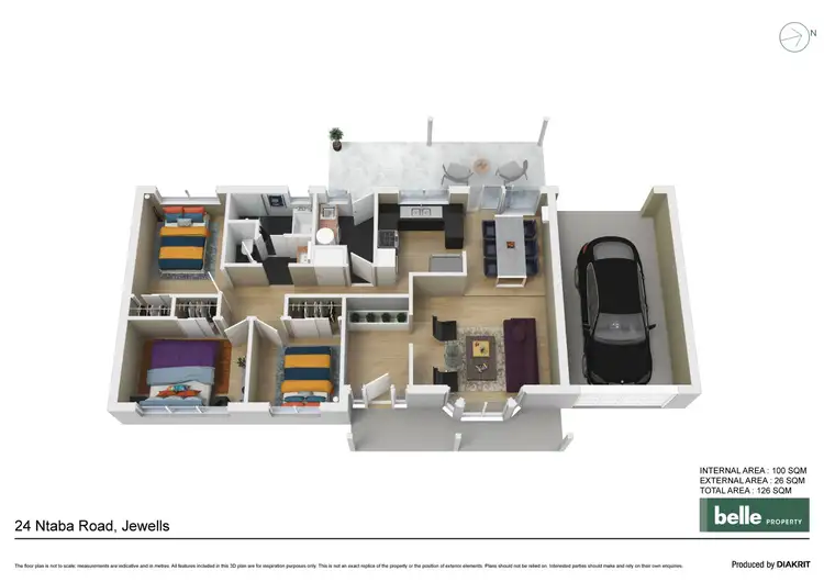 Floorplan of Homely house listing, 24 Ntaba Road, Jewells NSW 2280
