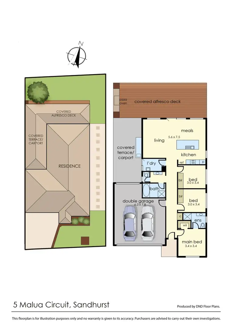 Floorplan of Homely house listing, 5 Malua Circuit, Sandhurst VIC 3977