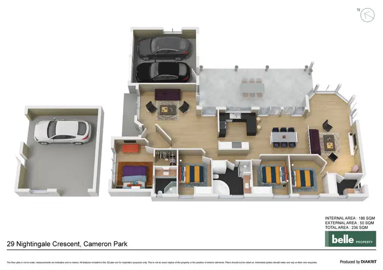Floorplan of Homely house listing, 29 Nightingale Crescent, Cameron Park NSW 2285