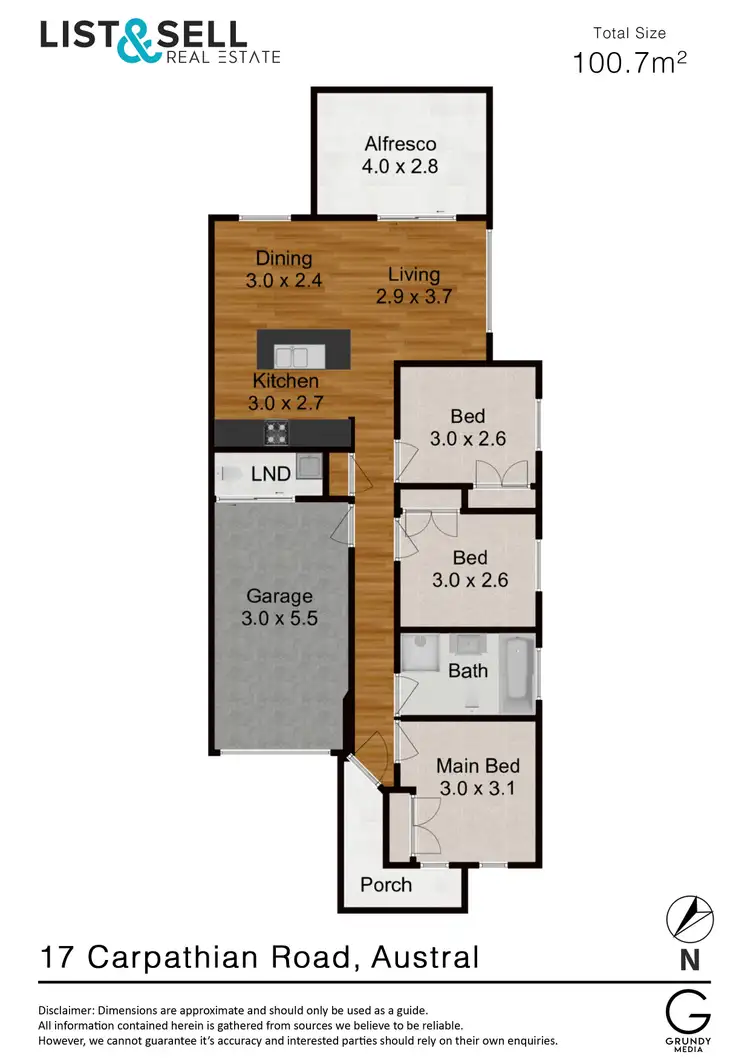 Floorplan of Homely house listing, 17 Carpathian Road, Austral NSW 2179