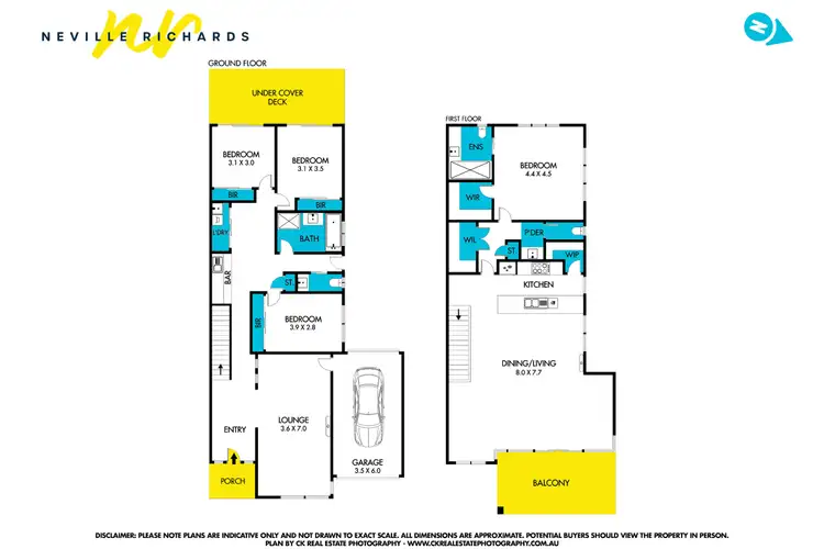 Floorplan of Homely townhouse listing, 1/476 The Esplanade, St Leonards VIC 3223