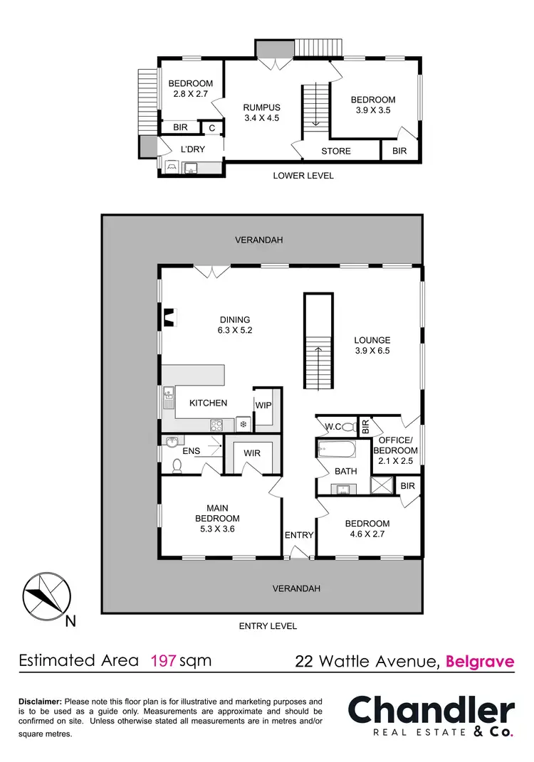 Floorplan of Homely house listing, 22 Wattle Avenue, Belgrave VIC 3160