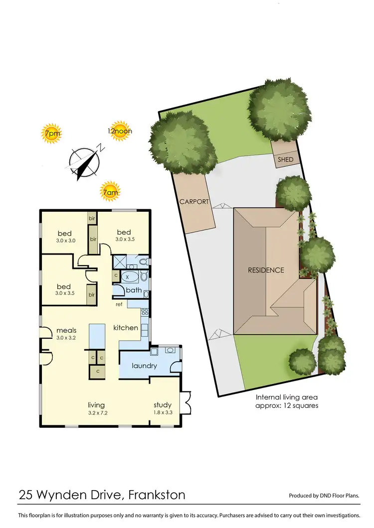 Floorplan of Homely house listing, 25 Wynden Drive, Frankston VIC 3199