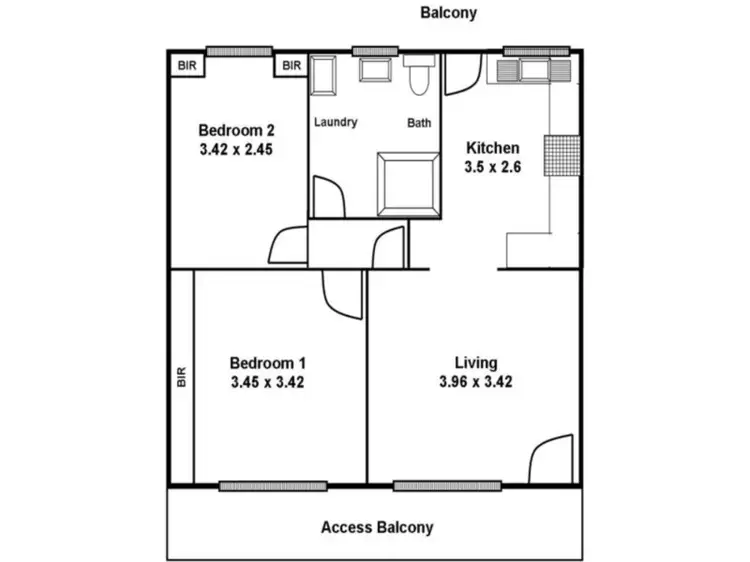 Floorplan of Homely unit listing, 41/3 Noblet Street, Findon SA 5023
