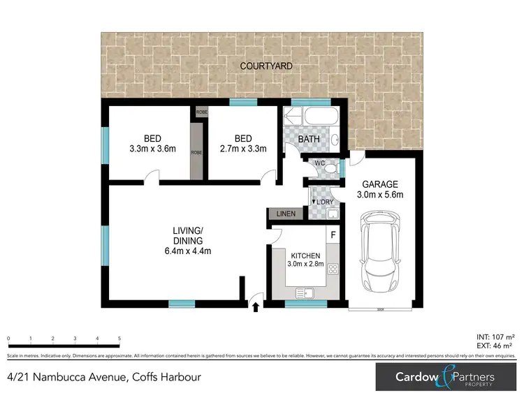 Floorplan of Homely unit listing, 4/21 Nambucca Avenue, Coffs Harbour NSW 2450