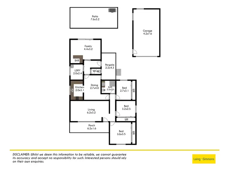 Floorplan of Homely house listing, 8 Benaud Street, Blacktown NSW 2148