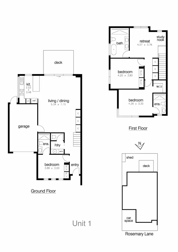 Floorplan of Homely house listing, 1 Rosemary Lane, Newport VIC 3015