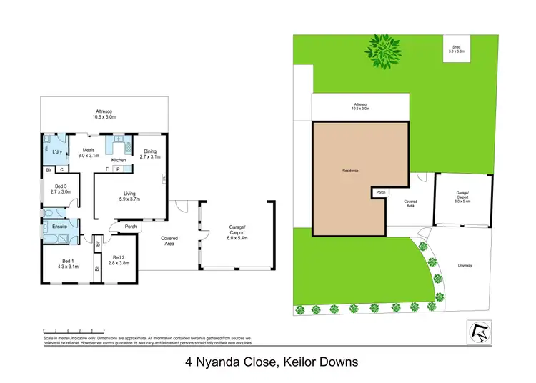 Floorplan of Homely house listing, 4 Nyanda Close, Keilor Downs VIC 3038