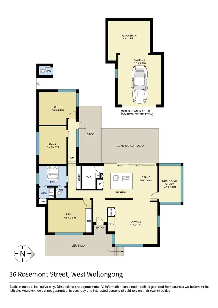 Floorplan of Homely house listing, 36 Rosemont Street, West Wollongong NSW 2500