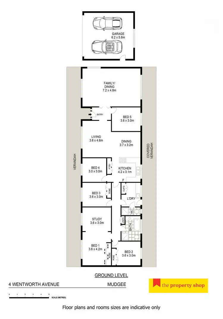 Floorplan of Homely house listing, 4 Wentworth Avenue, Mudgee NSW 2850