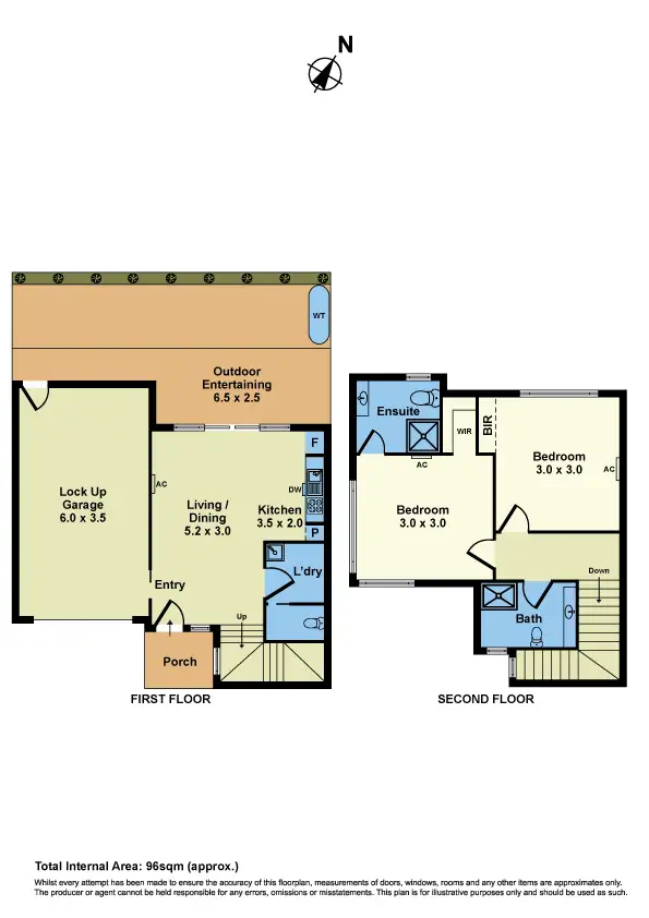 Floorplan of Homely townhouse listing, 4/10 Waratah Street, West Footscray VIC 3012