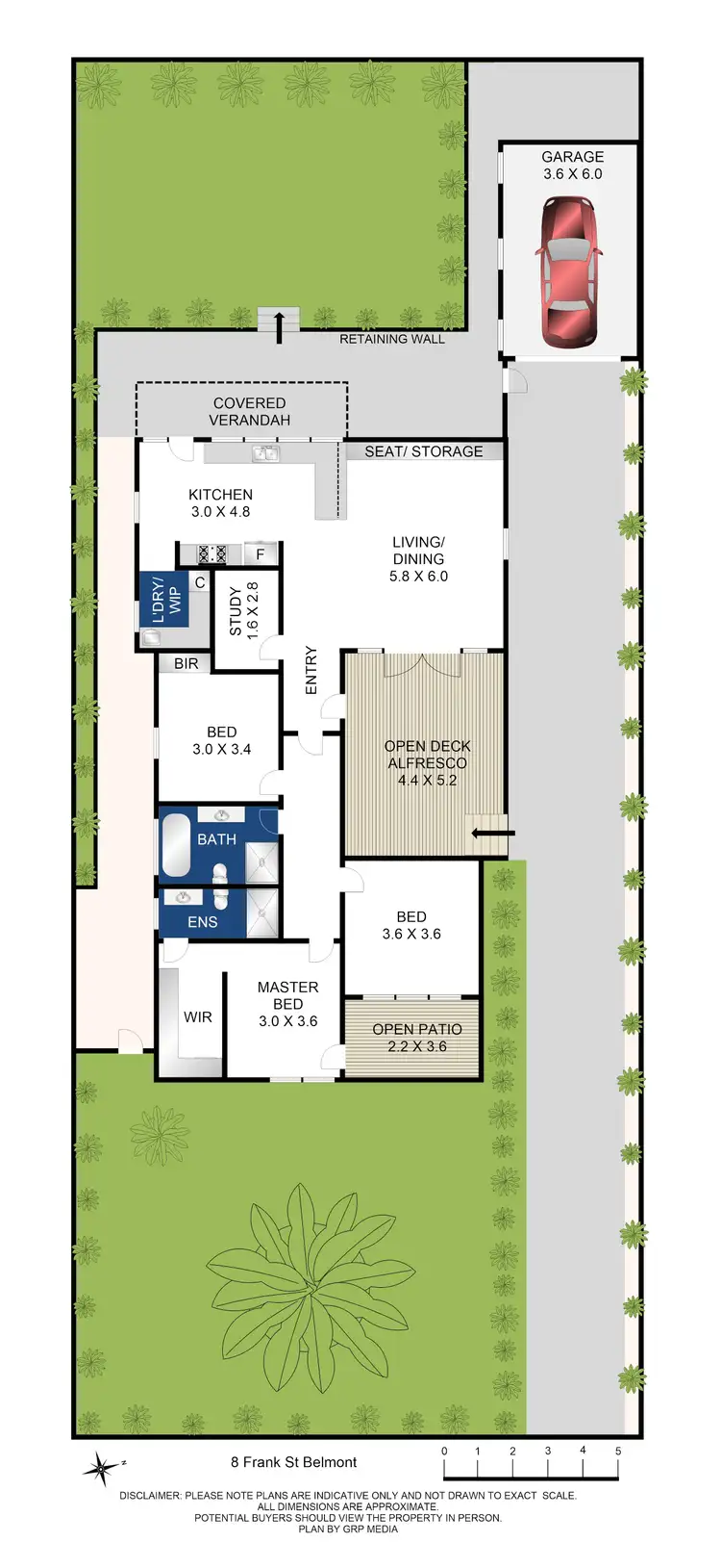 Floorplan of Homely house listing, 8 Frank Street, Belmont VIC 3216