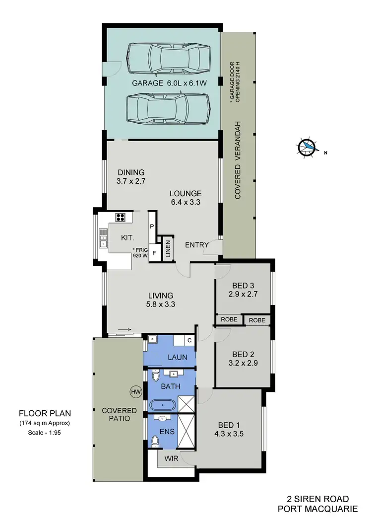 Floorplan of Homely house listing, 2 Siren Road, Port Macquarie NSW 2444