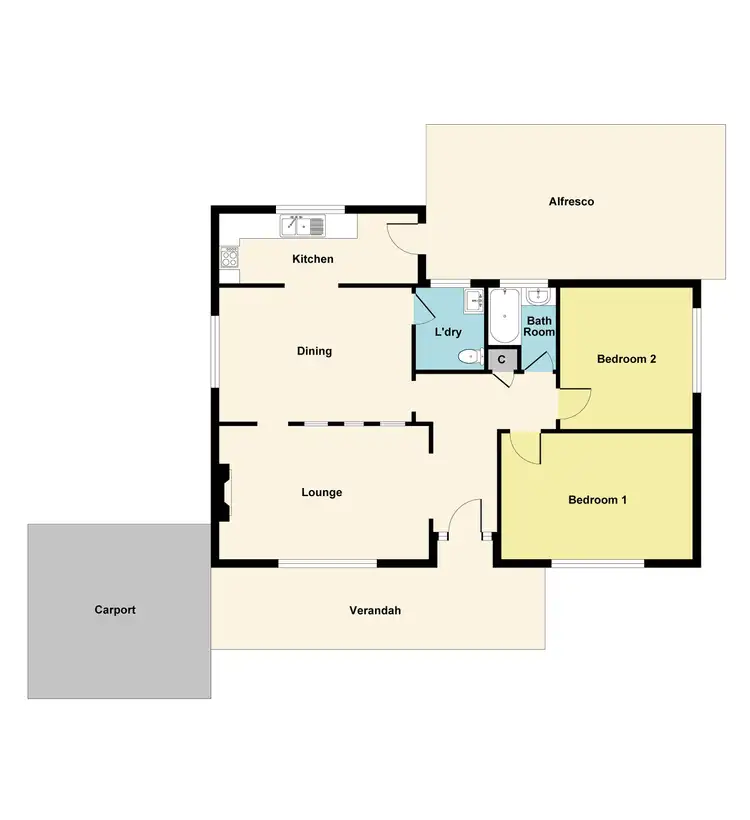 Floorplan of Homely house listing, 26 McNeill Street, Ararat VIC 3377
