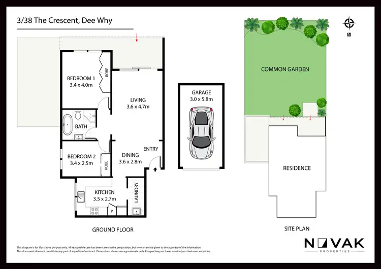 Floorplan of Homely apartment listing, 3/38 The Crescent, Dee Why NSW 2099