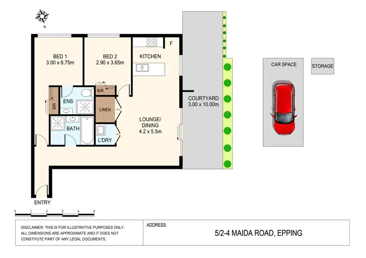 Floorplan of Homely apartment listing, 5/2-4 Maida Road, Epping NSW 2121