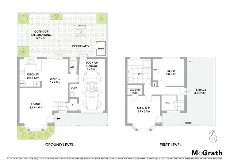Floorplan of Homely townhouse listing, 1/49 Davis Road, Marayong NSW 2148