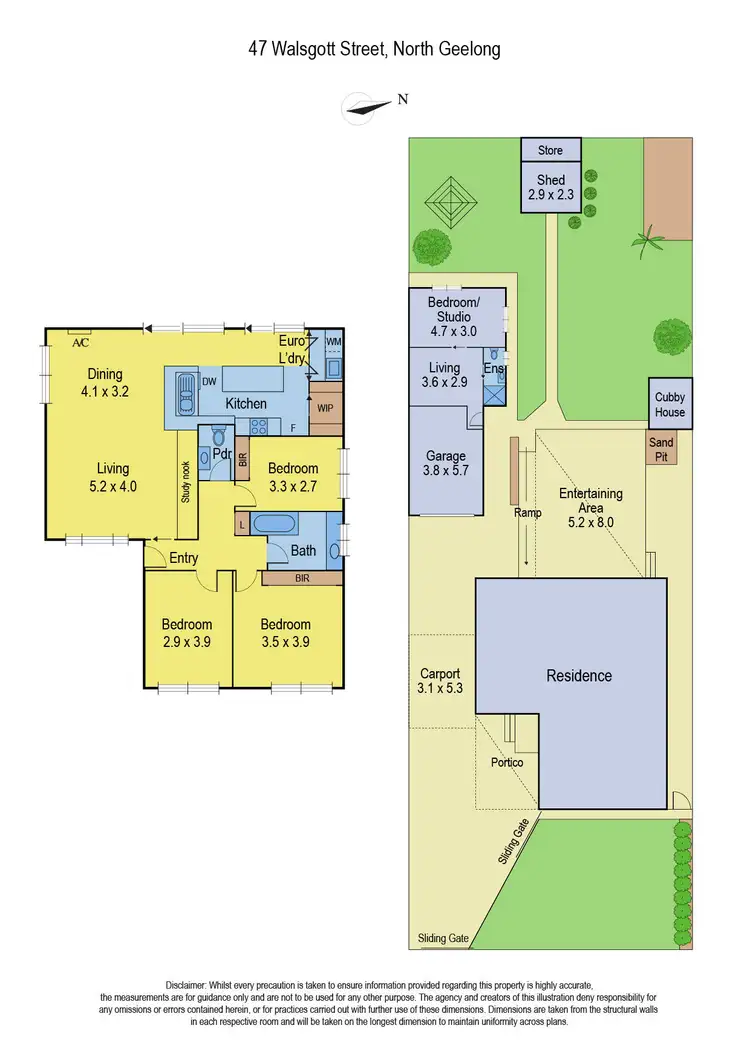 Floorplan of Homely house listing, 47 Walsgott Street, North Geelong VIC 3215