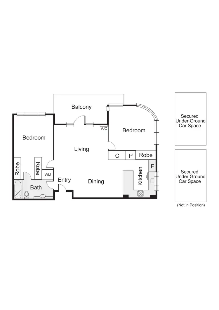 Floorplan of Homely apartment listing, 32/1 Graham Street, Port Melbourne VIC 3207