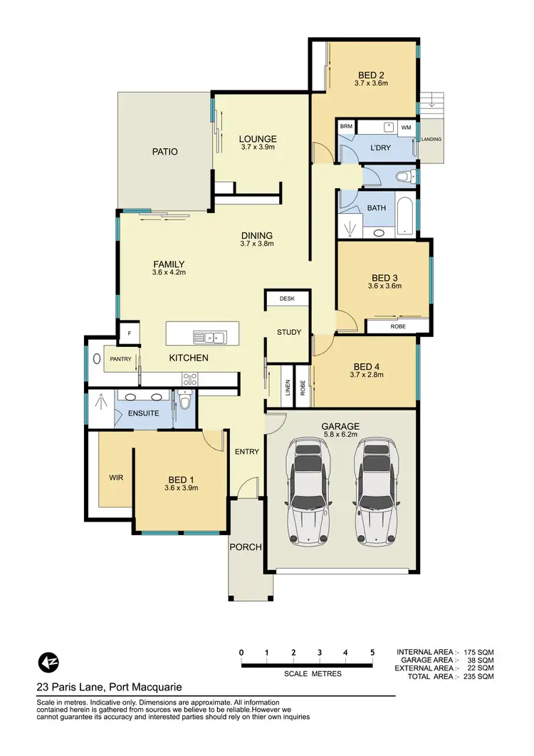 Floorplan of Homely house listing, 23 Paris Lane, Port Macquarie NSW 2444