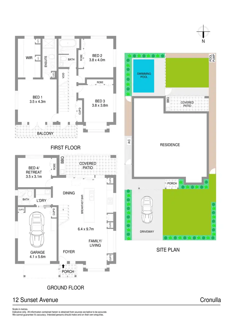 Floorplan of Homely house listing, 12A Sunset Avenue, Cronulla NSW 2230