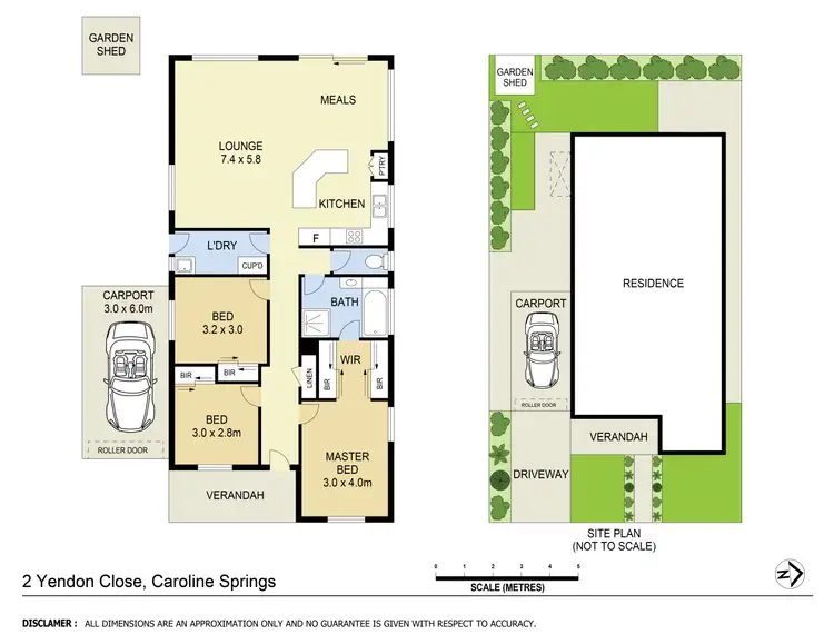 Floorplan of Homely house listing, 2 Yendon Close, Caroline Springs VIC 3023