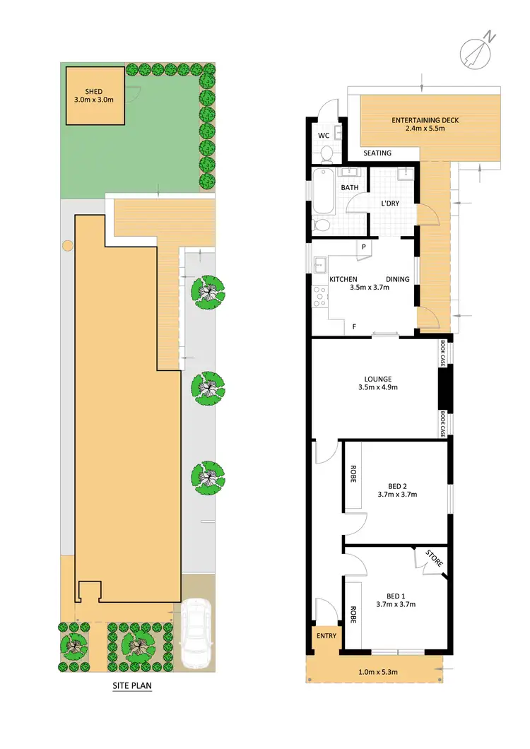 Floorplan of Homely house listing, 5 John Street, Tempe NSW 2044