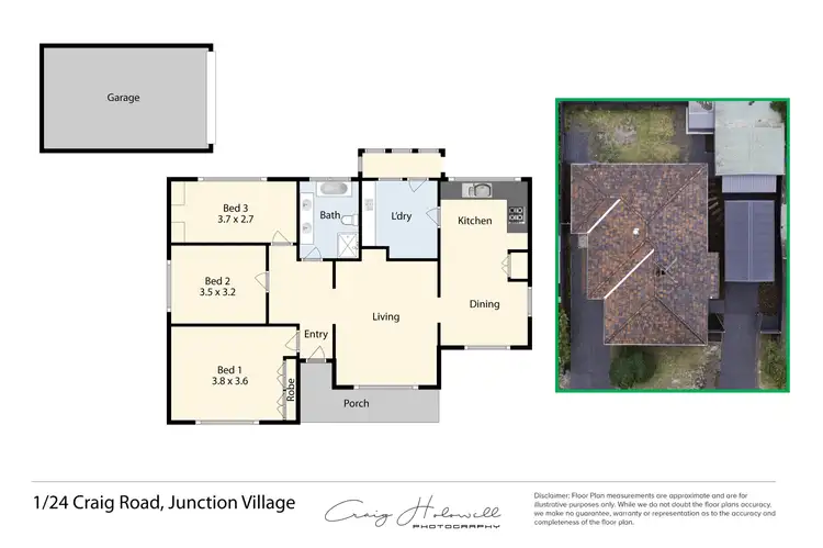 Floorplan of Homely house listing, 1/24 Craig Road, Junction Village VIC 3977