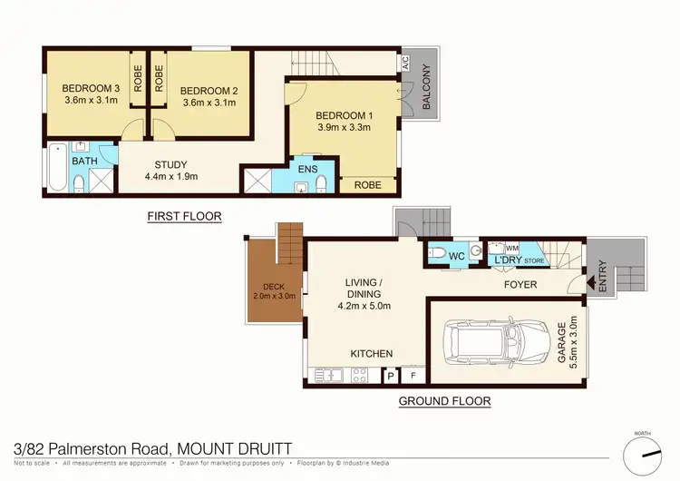 Floorplan of Homely townhouse listing, 3/80-84 Palmerston Road, Mount Druitt NSW 2770