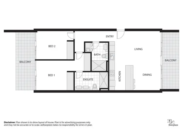Floorplan of Homely apartment listing, 227/34 Eyre Street, Kingston ACT 2604