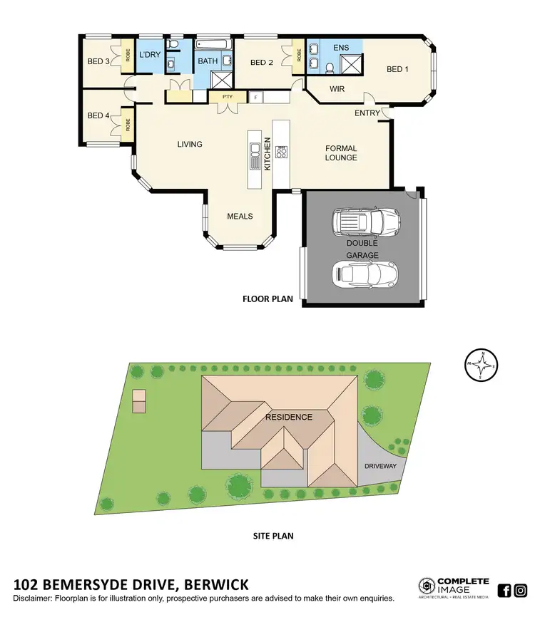 Floorplan of Homely house listing, 102 Bemersyde Drive, Berwick VIC 3806