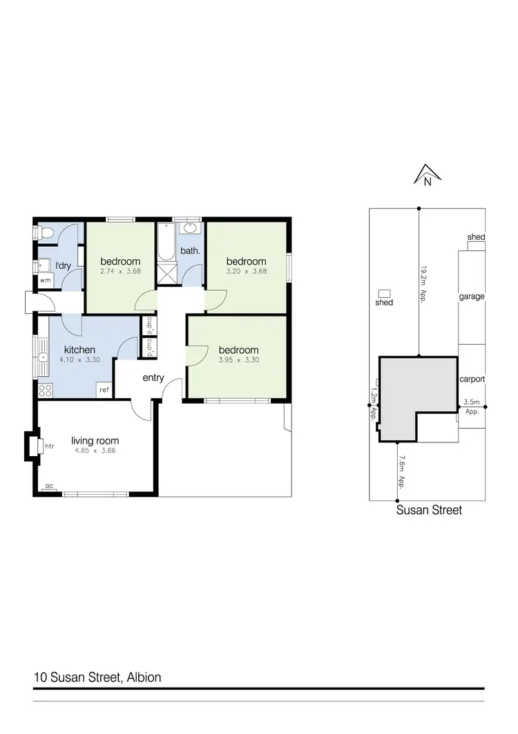 Floorplan of Homely house listing, 10 Susan Street, Albion VIC 3020