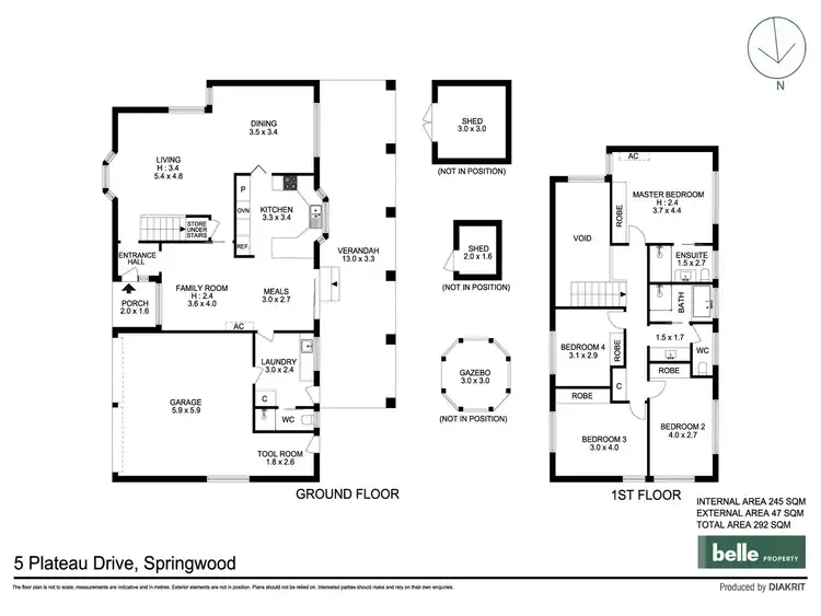 Floorplan of Homely house listing, 5 Plateau Drive, Springwood QLD 4127