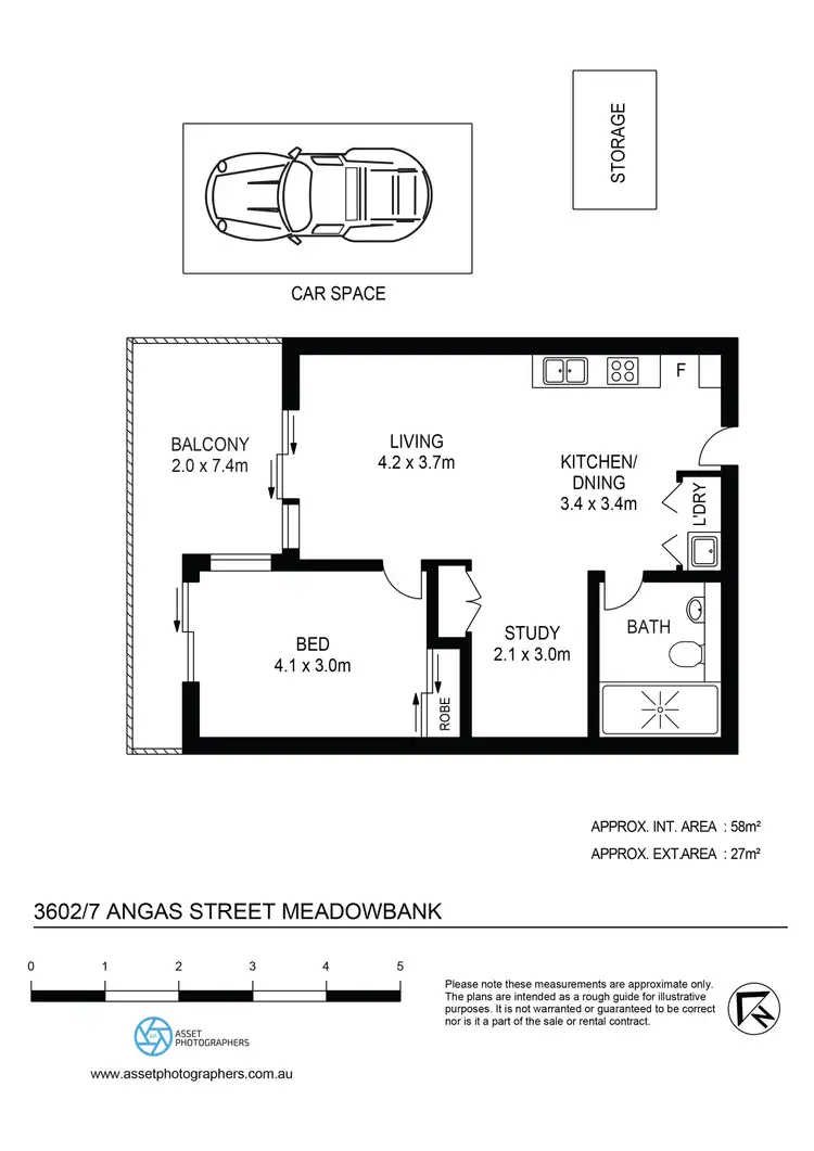 Floorplan of Homely apartment listing, 3602/7 Angas Street, Meadowbank NSW 2114