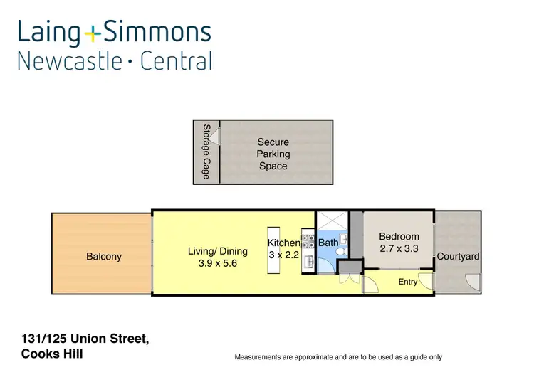 Floorplan of Homely apartment listing, 131/125 Union Street, Cooks Hill NSW 2300