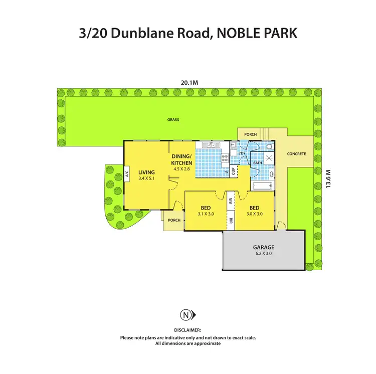 Floorplan of Homely unit listing, 3/20 Dunblane Road, Noble Park VIC 3174